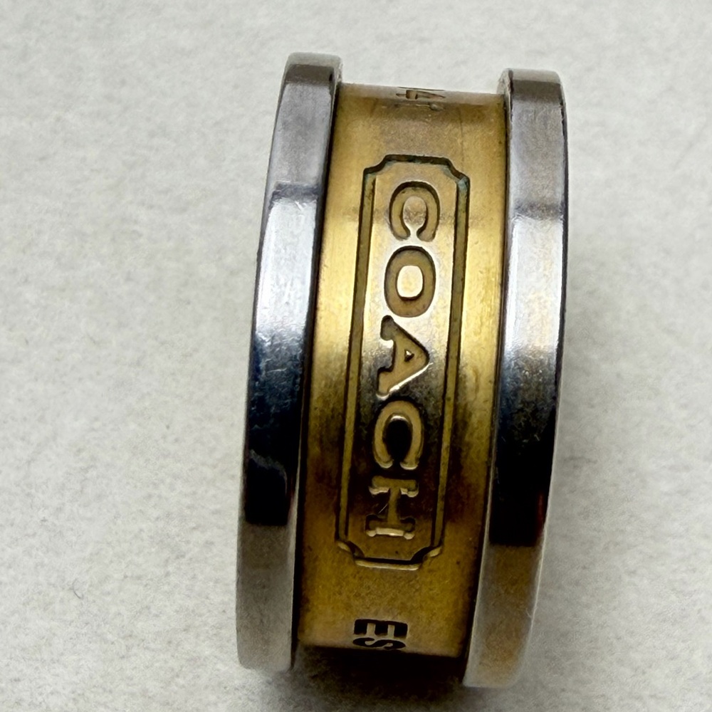 Coach Gold and Silver Women's Ring - Picture 3 of 6